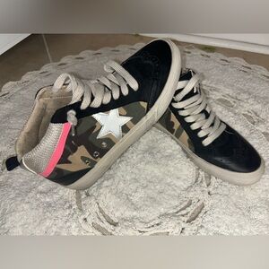 Shu Shop camo high top